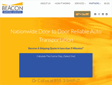 Tablet Screenshot of beaconshippinglogistics.com